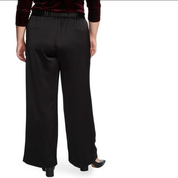 Vince Satin Textured Flared Leg Pants 24 - Picture 2 of 2